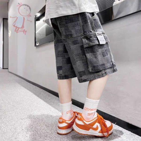 Καλοκαιρινό  παιδικό παντελόνι για αγόρια με τσέπες