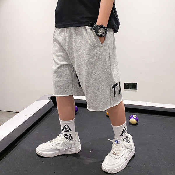 Παντελόνι 3/4 με επιγραφές και ελαστική μέση