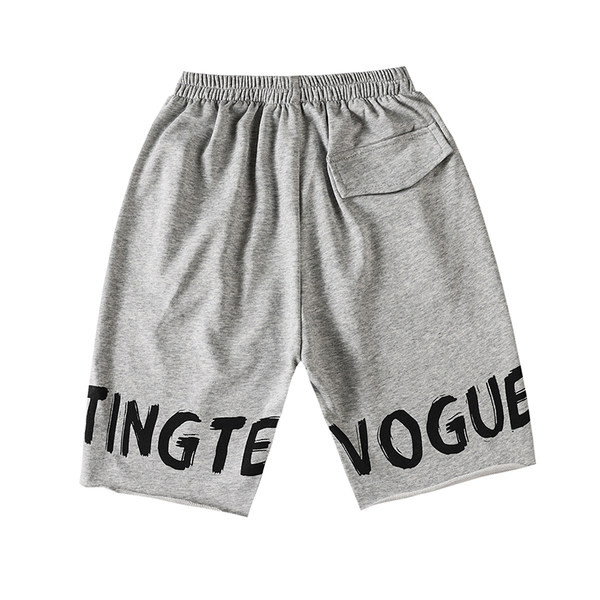 Παντελόνι 3/4 με επιγραφές και ελαστική μέση