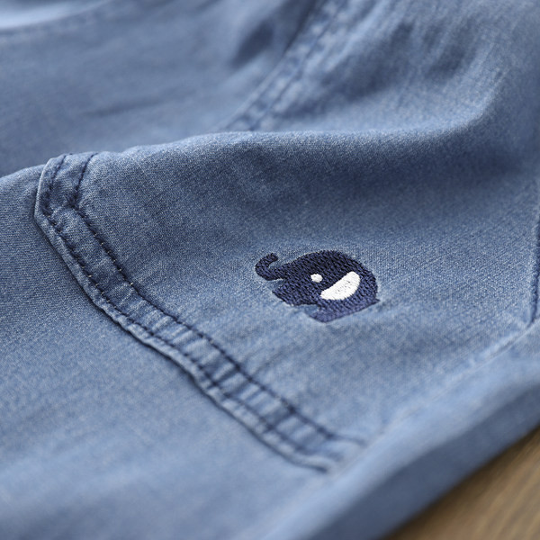 Dječje kratke hlače s elastičnim strukom u sivoj boji