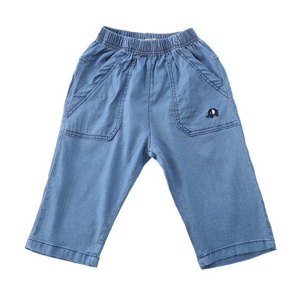 Dječje kratke hlače s elastičnim strukom u sivoj boji