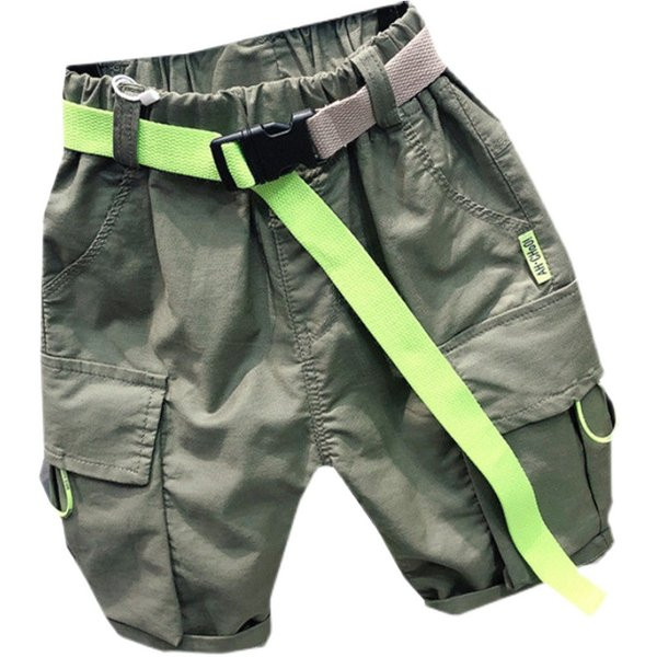 Pavasara bērnu bikses zēniem ar jostu