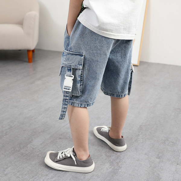 Παιδικά τζιν 3/4 για αγόρια με τσέπες