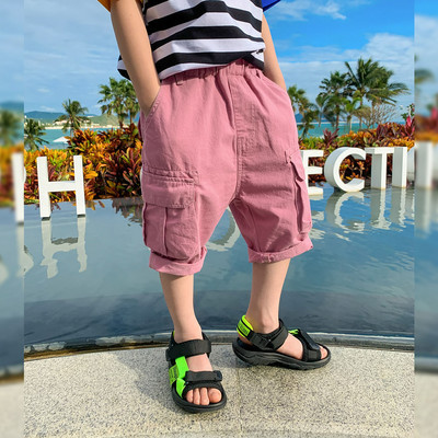 Παιδικά σορτς με ελαστική μέση και τσέπες