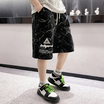 Καλοκαίρι παντελόνι 3/4 με επιγραφή για αγόρια