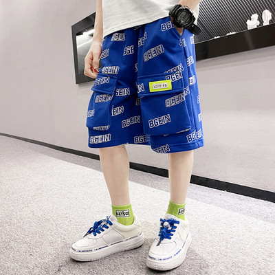 Καλοκαίρι παντελόνι 3/4 με επιγραφή για αγόρια