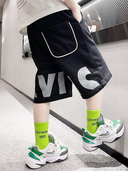 Καλοκαίρι παντελόνι 3/4 με επιγραφή για αγόρια