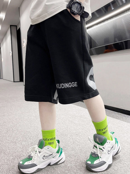 Καλοκαίρι παντελόνι 3/4 με επιγραφή για αγόρια