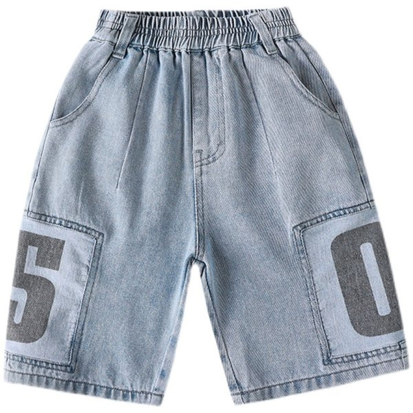 Dječje 3/4 traperice s džepovima za dječake