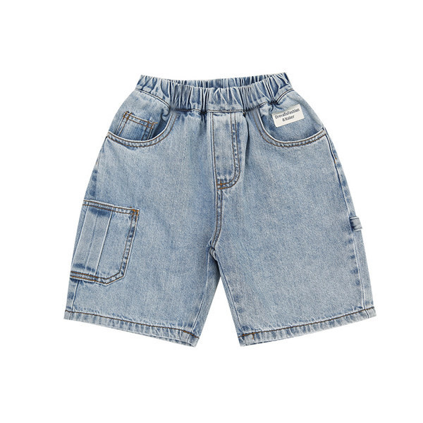 Traper 3/4 hlače s džepovima u plavoj boji