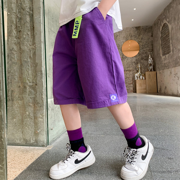 Ikdienas 3/4 šorti zēniem ar elastīgu jostasvietu