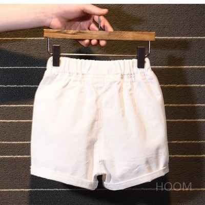Детски къси панталони с джобове и ластична талия за момчета