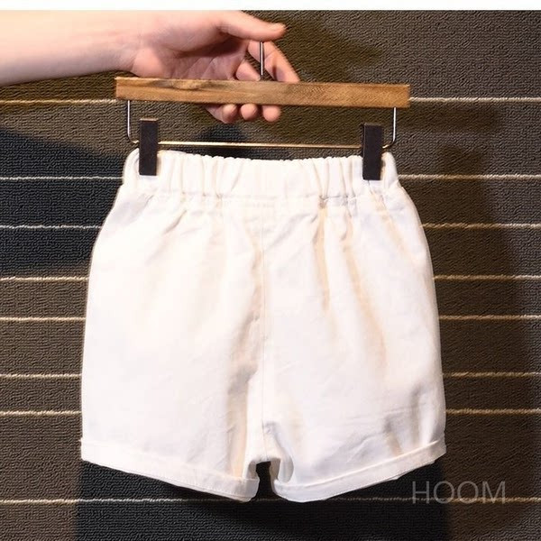 Детски къси панталони с джобове и ластична талия за момчета