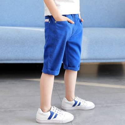 Детски панталон за момчета с джобове 3/4 дължина