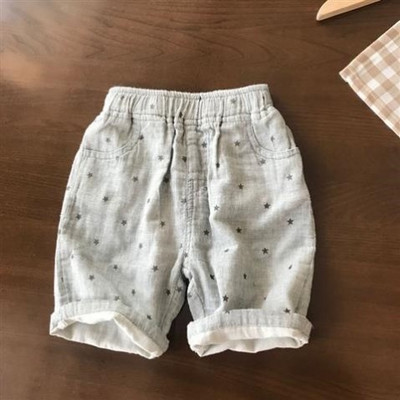 Летни памучни панталони с ластична талия