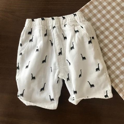 Летни памучни панталони с ластична талия