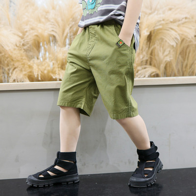 Детски 3/4 панталон с джобове и емблема