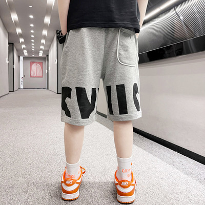 Летни памучни панталони с джобове и надписи