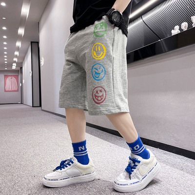 Летни памучни панталони с джобове и надписи