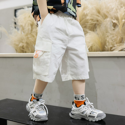 Детски 3/4 панталон с апликация и джобове