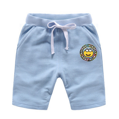 Детски памучни панталони с цветна апликация