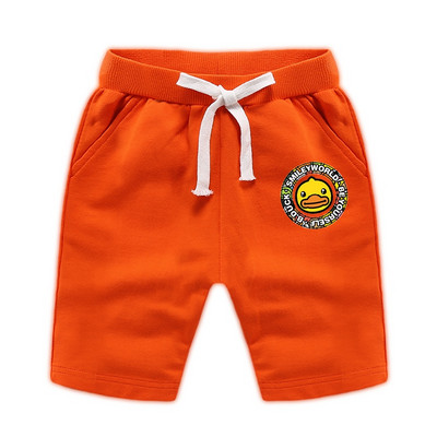 Детски памучни панталони с цветна апликация