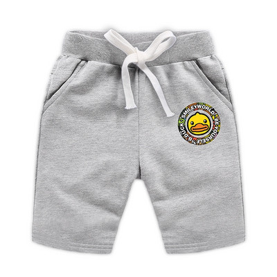 Детски памучни панталони с цветна апликация