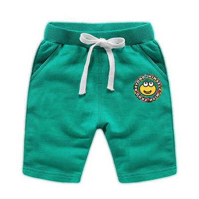 Детски памучни панталони с цветна апликация