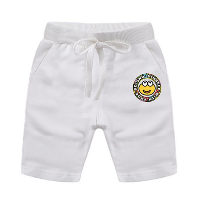 Детски памучни панталони с цветна апликация