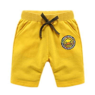 Детски памучни панталони с цветна апликация