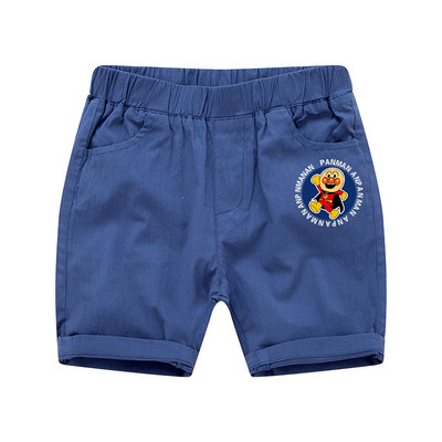 Къси детски панталони с ластична талия и цветна апликация