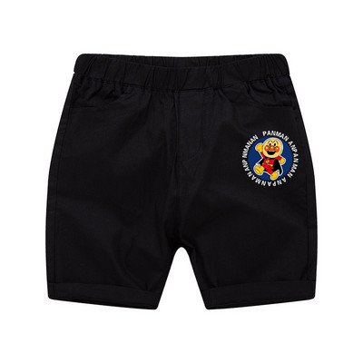 Къси детски панталони с ластична талия и цветна апликация