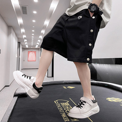 Ежедневни къси панталони с копчета и джобове-за момчета