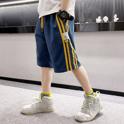 Ежедневен детски панталон с джобове и връзки