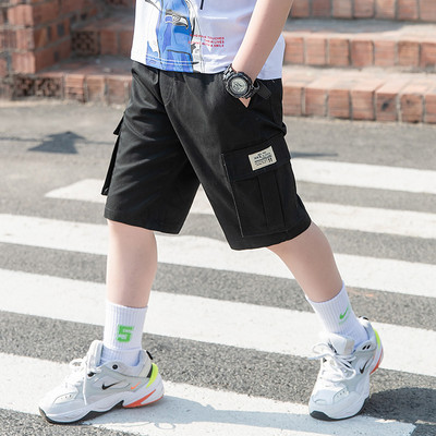 Ежедневни къси панталони за момчета с джобове