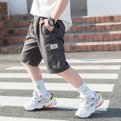 Ежедневни къси панталони за момчета с джобове