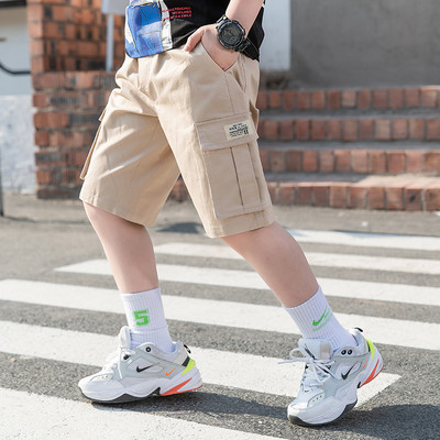 Ежедневни къси панталони за момчета с джобове