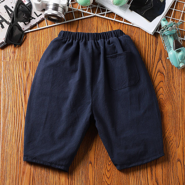 Ежедневни къси панталони за момчета с джобове