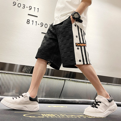 Детски панталони с копчета и връзки