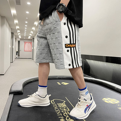 Детски панталони с копчета и връзки