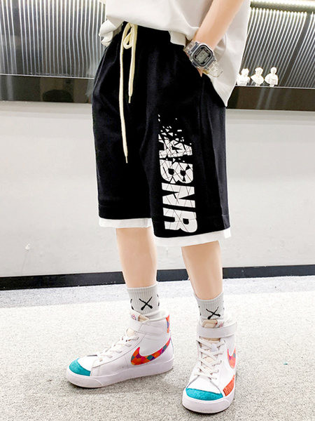 Uus mudel lastepüksid alla põlve poistele kirjaga