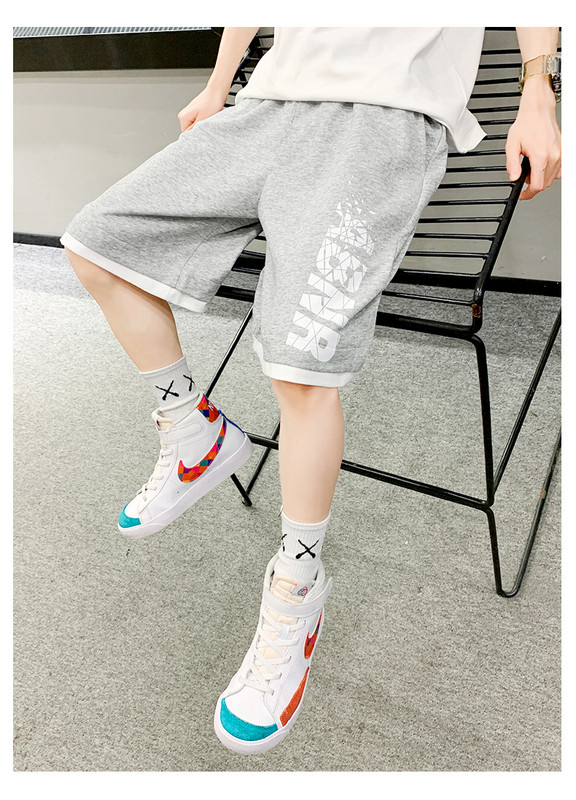 Uus mudel lastepüksid alla põlve poistele kirjaga