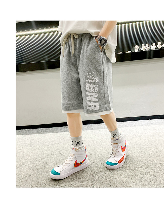 Uus mudel lastepüksid alla põlve poistele kirjaga