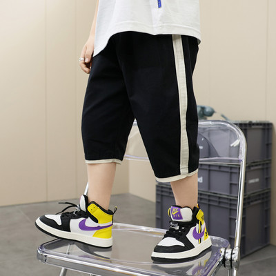 Детски панталон за момчета с кант и ластик