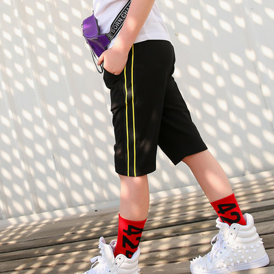 Ежедневен 3/4 панталон за момчета със страничен кант