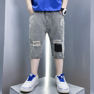 Детски дънкови 3/4 панталони подходящи за момчета