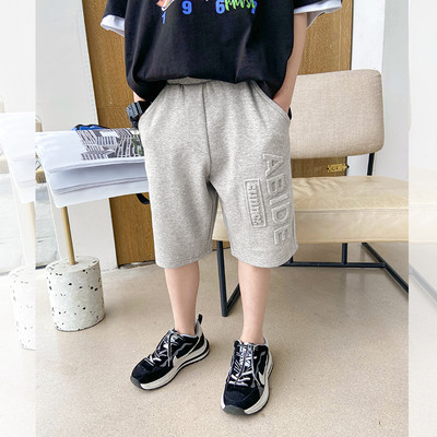 Детски ежедневни къси панталони с надпис 