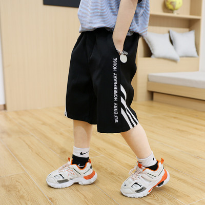 Ежедневни детски къси панталони с кант и джобове