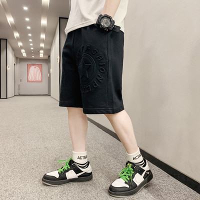 Нов модел детски памучни панталони с 3D надпис