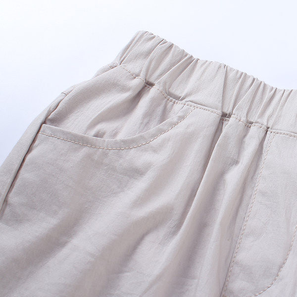 Летни ежедневни панталони с ластик на талията